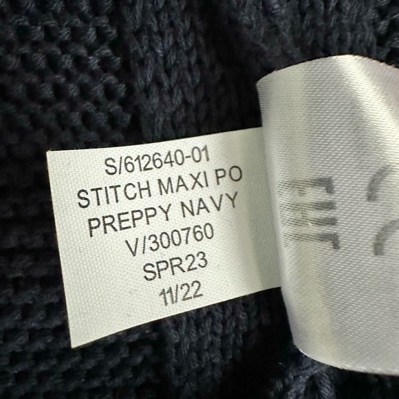 Banana Republic Jasmine Organic Cotton Duster Cardigan Long Sweater Navy XL/XXL - Picture 15 of 16